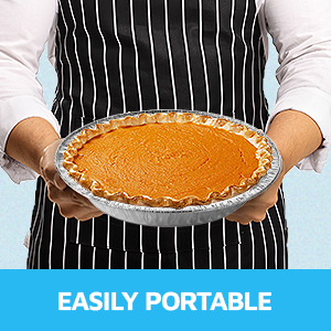 9 ′′ Алюминиевая фольга Пирожные сковороды ∙ ∙ Круглые одноразовые контейнеры Угловые стены Торт Печь, хранить, подавать и разогревать 7