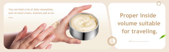 2 унции металлические оловянные банки круглые пустые контейнеры мазь банки с прозрачным винтовым крышкой для кухни, офиса, свечей, конфеты 4