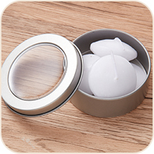 2 унции металлические оловянные банки круглые пустые контейнеры мазь банки с прозрачным винтовым крышкой для кухни, офиса, свечей, конфеты 8