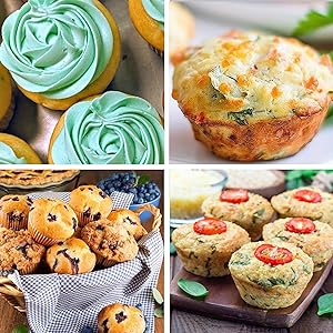 Силиконовая кастрюля для кексов Мини 24 чашки Кастрюля для кексов, Мольдер для кексов и кексов 2