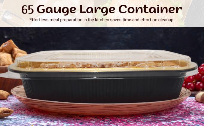 11x7 дюймов тяжелой задачи пекарни фольги для домашних пирогов и и прихожей - печь безопасный большой контейнер кастрюли 2