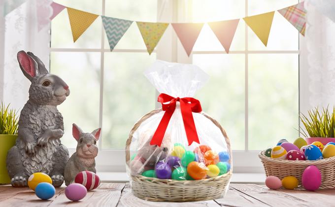 Крупные торбы для виолончели / целлофана, 30x 40 дюймов Прозрачные корзины для корзин, упаковка пластиковой целлофановой оболочки для подарков 1