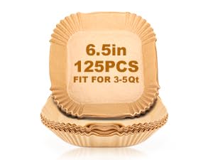 Папировые линзеры для воздушных фрайеров, пергаментная бумага 125 шт., одноразовые линзеры для воздушных фрайеров для микроволновой печи, линзеры для воздушных фрайеров 13