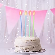 Радужные рождественские свечи - Красочные рождественские свечи Тортовые свечи Тортовые свечи Для дня рождения, свадьбы и удачи 3