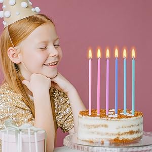 Радужные рождественские свечи - Красочные рождественские свечи Тортовые свечи Тортовые свечи Для дня рождения, свадьбы и удачи 7