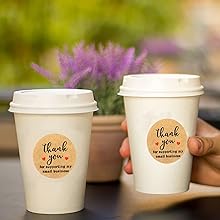 Благодарю вас за поддержку моего малого бизнеса наклеенные этикетки, 3 цвета, 1 дюйм 2000 штук, 4 рулона, каждая рулона 2