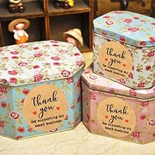 Благодарю вас за поддержку моего малого бизнеса наклеенные этикетки, 3 цвета, 1 дюйм 2000 штук, 4 рулона, каждая рулона 4