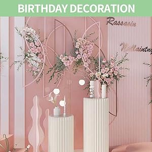 Цилиндровые стойки для вечеринок, цилиндровые столы Пьедестальный стойка для вечеринок Белый круглый цилиндр для выставки Тортовый стол 4