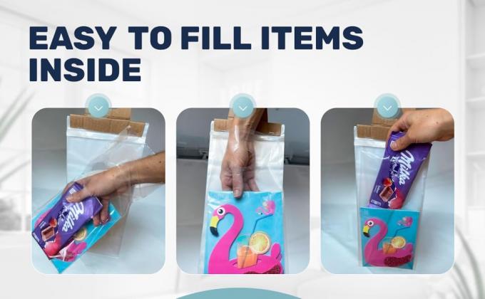 Торбики для подвесок для дверей 6 x 12 дюймов - прозрачные Торбики для подвесок для дверей защищают листовки, брошюры, уведомления, печатные материалы 0