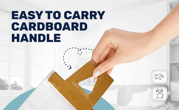 Торбики для подвесок для дверей 6 x 12 дюймов - прозрачные Торбики для подвесок для дверей защищают листовки, брошюры, уведомления, печатные материалы 2