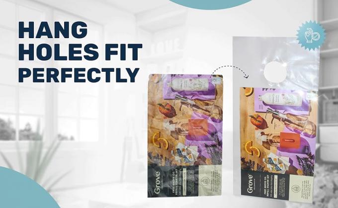 Торбики для подвесок для дверей 6 x 12 дюймов - прозрачные Торбики для подвесок для дверей защищают листовки, брошюры, уведомления, печатные материалы 3