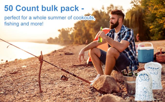 Устойчивая, перерабатываемая, упаковка с проволокой прозрачная пластиковая упаковка для хранения льда с закрытием проволокой 2