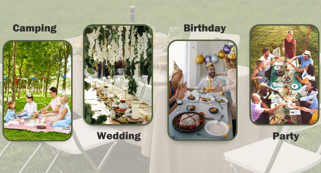 Компостируемые столовые покрытия для прямоугольных столов 73'X104' Столовые покрытия для открытых помещений, вечеринок, пикников, свадеб 8