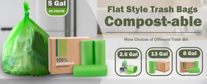 Компостные мешки, 5 галлонов, 20 литров, дополнительная толщина 0,78 миллиметра, биоразлагаемые мешки для пищевых отходов с ASTM US BPI 0