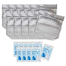 Изолированный обеденный мешок с замком и ручкой, многоразовые прохладительные и тепловые мешки, прохладительный мешок, горячий и холодный, идеально подходит для бутерброда 4