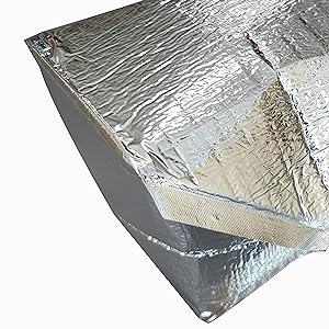 Изолированный обеденный мешок с замком и ручкой, многоразовые прохладительные и тепловые мешки, прохладительный мешок, горячий и холодный, идеально подходит для бутерброда 6