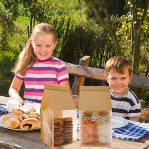 Бумажные пакетики для хлеба из дома Пакетики для хлеба из кислых тестов Пакетики для пекарни с окном Пакетики для печенья для упаковки 5