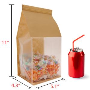 Бумажные пакетики для хлеба из дома Пакетики для хлеба из кислых тестов Пакетики для пекарни с окном Пакетики для печенья для упаковки 9