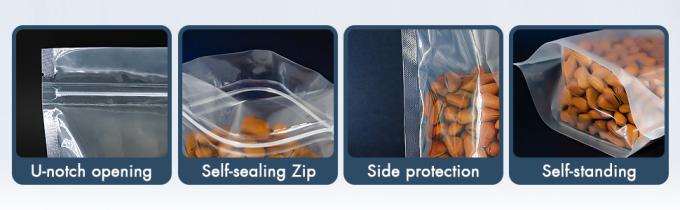 Прозрачные мешки для пищи, мешки для хранения пищи с замком на замке для упаковки продуктов, трав, закусок, чая, специй, пищи для домашних животных и мыла 1