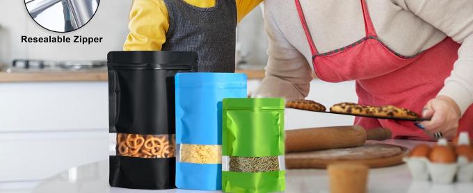 Устойчивая перерабатываемая упаковка перезагружаемые стоячие пакеты, запахозащитный пакет запечатываемый фольганый пакет для упаковки 7