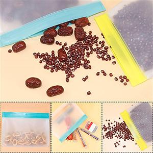 Многоразовые мешки для хранения пищи, мешки для пищевых продуктов, прозрачные, стираемые, морозильные мешки, мешки для сэндвичей 2