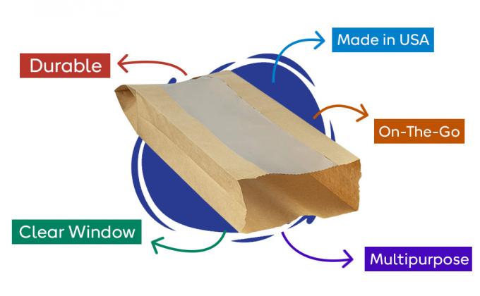 MT Products B079XZDFWL bread bags for homemade bread brown paper bags sourdough bread bags