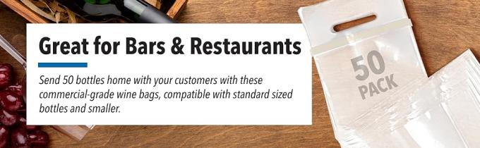 Пакет с вином с ручками для ресторанов, баров, путешествий и подарков для новогоднего дома 2