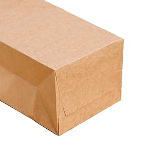 Бумажные пакеты Kraft, 5,4 "X3,3" X13" Перерабатываемые пакеты для коричневого вина Бумажные подарковые пакеты розничные пакеты Погрузочные пакеты с ручками 8