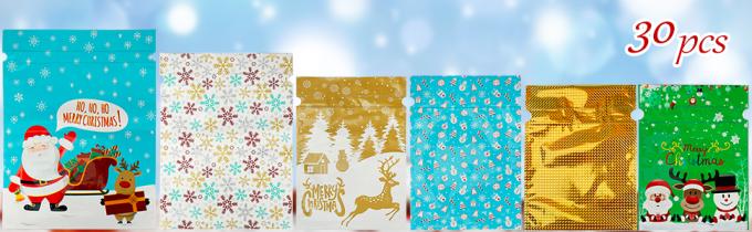 Пакет Рождественский натяжной подарочный пакет с метками, рождественский фольга подарочный пакет для празднования Рождества 1