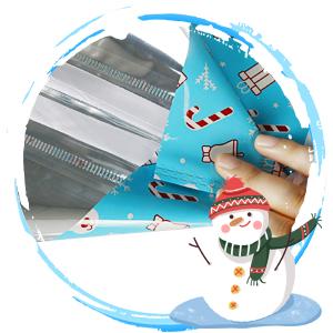 Пакет Рождественский натяжной подарочный пакет с метками, рождественский фольга подарочный пакет для празднования Рождества 3