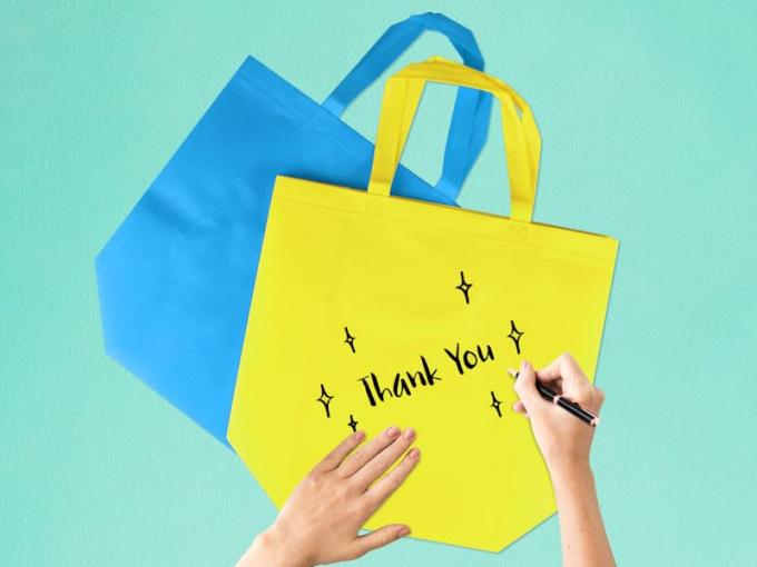 Многоразовые сумки для продуктов питания - нетканые сумки для продуктов питания, розничные сумки, сумки для вечеринок Подарочные сумки с ручками 2