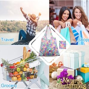 Застежка для ношения сумки Милые сумки для покупок Большие машиномымые прочные компактные сумки для продуктов питания 3