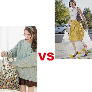 Застежка для ношения сумки Милые сумки для покупок Большие машиномымые прочные компактные сумки для продуктов питания 4