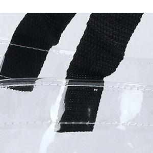 12 X 12 X 6 дюймов Прозрачные сумки для ногтей ПВХ Пластиковые сумки для ногтей с ручками Стадион одобрен Прозрачные сумки для ногтей для работы пляж 2