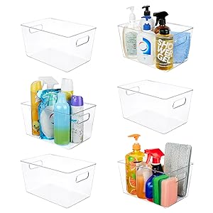 Чистые контейнеры для организации хранилищ, контейнеры для хранения с ручкой для кухни, холодильника, морозильника, шкафа 2