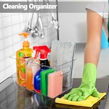 Чистые контейнеры для организации хранилищ, контейнеры для хранения с ручкой для кухни, холодильника, морозильника, шкафа 5