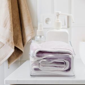 Накладываемые контейнеры для организации холодильника, 6 упаковки Чистые контейнеры для организации кухни с ручками 3