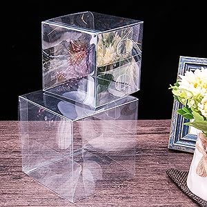Прозрачные пластиковые коробки для свадьбы, дня рождения, пасхального праздника 3