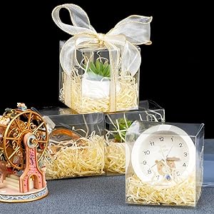 Прозрачные пластиковые коробки для свадьбы, дня рождения, пасхального праздника 5