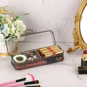 Двухэтажный карандаш ящик прозрачный пластиковый канцелярский ящик съемный линейка разделяющие расстояния многосетевой домашний утилита ящик 5