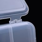 Коробка для карандашей, прозрачная коробка для канцелярских принадлежностей с плотной крышкой, пластмассовое отделение для организации корпуса для карандашей большой вместимости 2