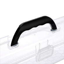 Длинная пластиковая карандашная коробка портативная прозрачная коробка для домашнего пользования с ручкой 6