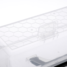 Длинная пластиковая карандашная коробка портативная прозрачная коробка для домашнего пользования с ручкой 9