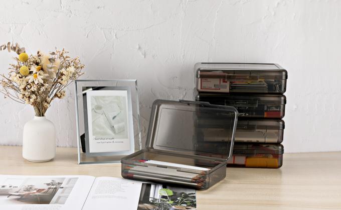 Многофункциональная полезная коробка для хранения - прозрачная пластиковая коробка для хранения карандашей большой вместимости 0