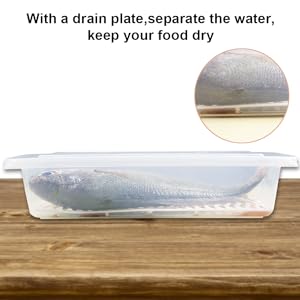 Контейнер для хранения пищи, пластиковые контейнеры для пищи с съемной крышкой отводного пластина, складное портативное хранилище в морозильнике 1