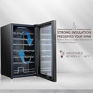 Schmecke Wine cooler Preserve Wineâs Fullest Flavor & Aroma