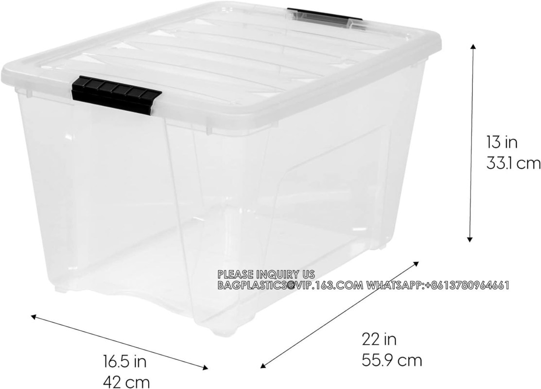 Stackable Plastic Storage Bins